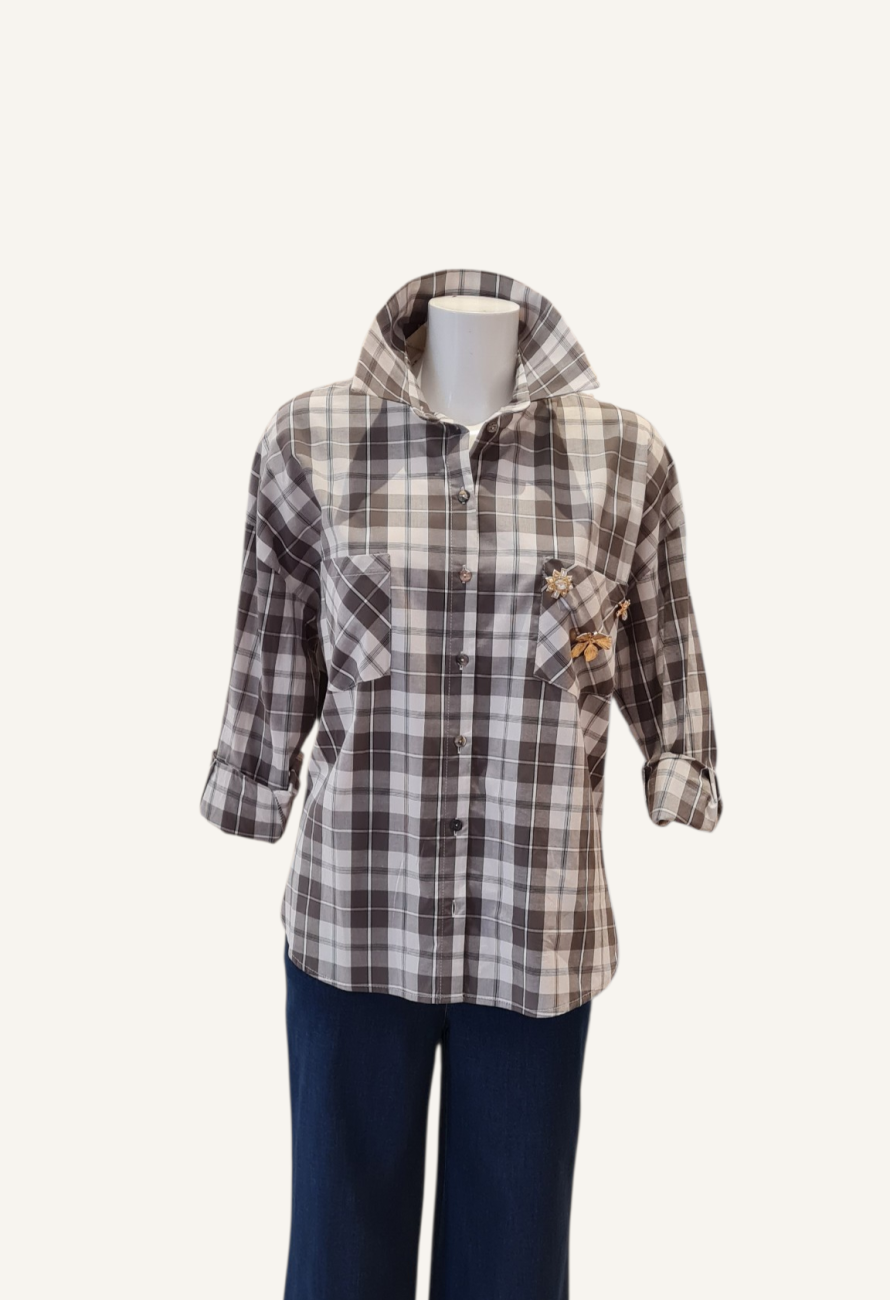 CAMICIA VERDE SPILLE